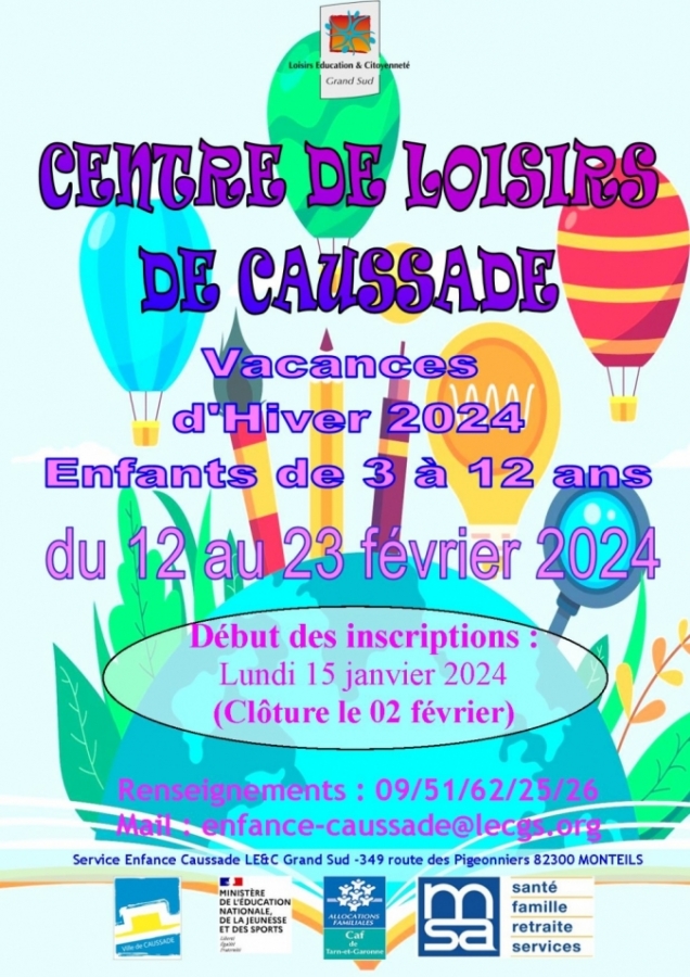 CAUSSADE - Enfance Loisirs Education & Citoyenneté Grand Sud