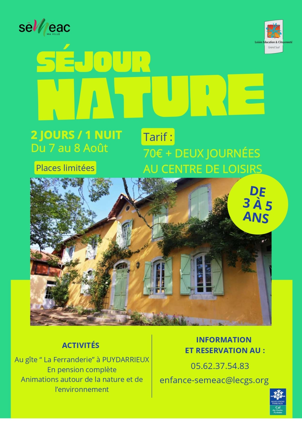 Mini séjour maison de la nature
